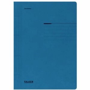 Falken 100 x Schnellhefter A4 250g/qm Manilakarton blau von FALKEN