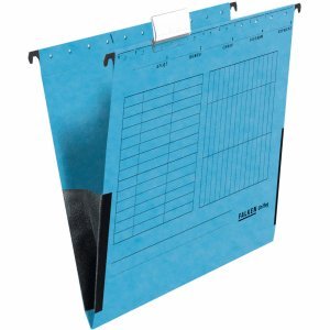 Falken 5 x Hängetasche UniReg Kraftkarton 230g/qm mit Leinenfröschen blau Falken 5 x Hängetasche UniReg Kraftkarton 230g/qm mit Leinenfröschen blau von FALKEN
