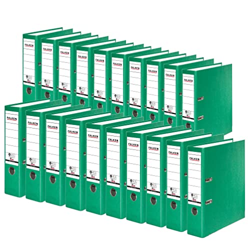 Original Falken 20er Pack Recycolor Umwelt-Ordner Öko. Made in Germany. Farbiger Papierbezug außen 8 cm breit DIN A4 grün Ringordner Aktenordner Briefordner CO2-Neutral Blauer Engel Original Falken 20er Pack Recycolor Umwelt-Ordner Öko. Made in Germany. Farbiger Papierbezug außen 8 cm breit DIN A4 grün Ringordner Aktenordner Briefordner CO2-Neutral Blauer Engel von FALKEN