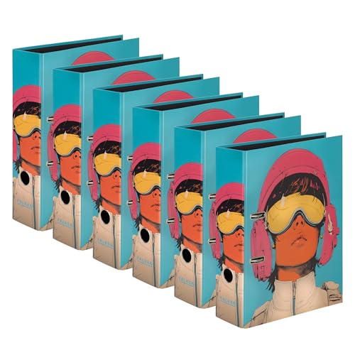 Original 6er Pack Falken Retro-Ordner Pilot. Made in Germany. 8 cm breit DIN A4 schwarzer Innenspiegel Ringordner Aktenordner Briefordner Büroordner Plastikordner Motivordner Social Media Original 6er Pack Falken Retro-Ordner Pilot. Made in Germany. 8 cm breit DIN A4 schwarzer Innenspiegel Ringordner Aktenordner Briefordner Büroordner Plastikordner Motivordner Social Media von FALKEN