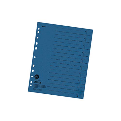 Original Falken 100er Pack Trennblätter. Made in Germany. Aus Recycling-Karton für DIN A4 blau Trennlaschen Trennblätter Ordner Register Kalender Blauer Engel Original Falken 100er Pack Trennblätter. Made in Germany. Aus Recycling-Karton für DIN A4 blau Trennlaschen Trennblätter Ordner Register Kalender Blauer Engel von FALKEN
