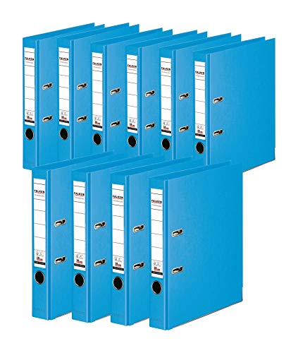 Original Falken 10er Pack Chromocolor Premium-Ordner. Made in Germany. Kunststoffbezug außen und innen 5 cm breit DIN A4 Pastell-Farbe hellblau Ringordner Aktenordner Briefordner Büroordner Original Falken 10er Pack Chromocolor Premium-Ordner. Made in Germany. Kunststoffbezug außen und innen 5 cm breit DIN A4 Pastell-Farbe hellblau Ringordner Aktenordner Briefordner Büroordner von FALKEN