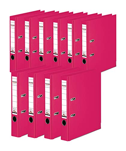 Original Falken 10er Pack Chromocolor Premium-Ordner. Made in Germany. Kunststoffbezug außen und innen 5 cm breit DIN A4 Pastell-Farbe pink Ringordner Aktenordner Briefordner Büroordner Original Falken 10er Pack Chromocolor Premium-Ordner. Made in Germany. Kunststoffbezug außen und innen 5 cm breit DIN A4 Pastell-Farbe pink Ringordner Aktenordner Briefordner Büroordner von FALKEN