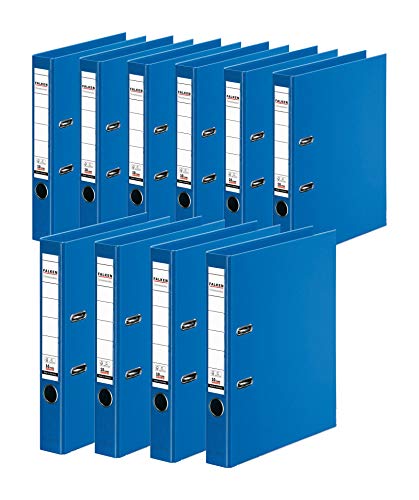 Original Falken 10er Pack Chromocolor Premium-Ordner. Made in Germany. Kunststoffbezug außen und innen 5 cm breit DIN A4 blau Ringordner Aktenordner Briefordner Büroordner Plastikordner Original Falken 10er Pack Chromocolor Premium-Ordner. Made in Germany. Kunststoffbezug außen und innen 5 cm breit DIN A4 blau Ringordner Aktenordner Briefordner Büroordner Plastikordner von FALKEN