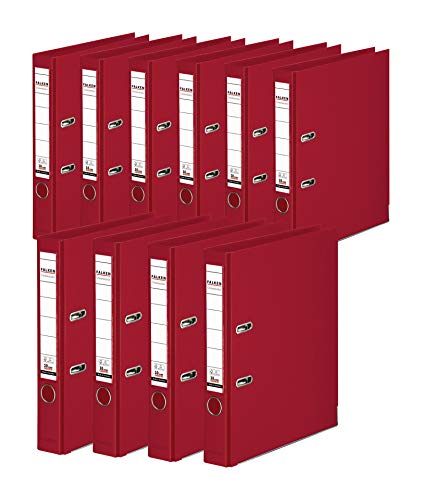 Original Falken 10er Pack Chromocolor Premium-Ordner. Made in Germany. Kunststoffbezug außen und innen 5 cm breit DIN A4 bordeaux Ringordner Aktenordner Briefordner Büroordner Plastikordner Original Falken 10er Pack Chromocolor Premium-Ordner. Made in Germany. Kunststoffbezug außen und innen 5 cm breit DIN A4 bordeaux Ringordner Aktenordner Briefordner Büroordner Plastikordner von FALKEN