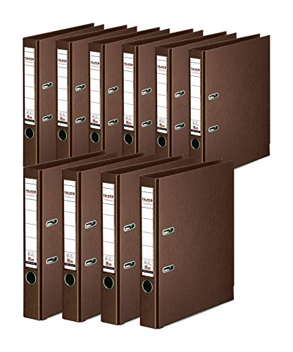 Original Falken 10er Pack Chromocolor Premium-Ordner. Made in Germany. Kunststoffbezug außen und innen 5 cm breit DIN A4 braun Ringordner Aktenordner Briefordner Büroordner Plastikordner Original Falken 10er Pack Chromocolor Premium-Ordner. Made in Germany. Kunststoffbezug außen und innen 5 cm breit DIN A4 braun Ringordner Aktenordner Briefordner Büroordner Plastikordner von FALKEN