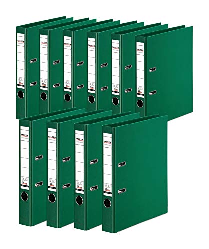 Original Falken 10er Pack Chromocolor Premium-Ordner. Made in Germany. Kunststoffbezug außen und innen 5 cm breit DIN A4 grün Ringordner Aktenordner Briefordner Büroordner Plastikordner Original Falken 10er Pack Chromocolor Premium-Ordner. Made in Germany. Kunststoffbezug außen und innen 5 cm breit DIN A4 grün Ringordner Aktenordner Briefordner Büroordner Plastikordner von FALKEN