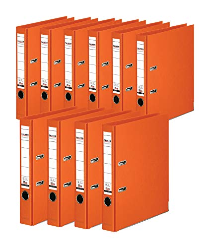 Original Falken 10er Pack Chromocolor Premium-Ordner. Made in Germany. Kunststoffbezug außen und innen 5 cm breit DIN A4 orange Ringordner Aktenordner Briefordner Büroordner Plastikordner Original Falken 10er Pack Chromocolor Premium-Ordner. Made in Germany. Kunststoffbezug außen und innen 5 cm breit DIN A4 orange Ringordner Aktenordner Briefordner Büroordner Plastikordner von FALKEN