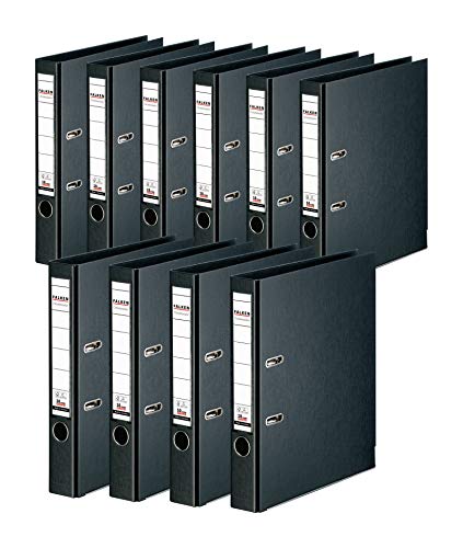 Original Falken 10er Pack Chromocolor Premium-Ordner. Made in Germany. Kunststoffbezug außen und innen 5 cm breit DIN A4 schwarz Ringordner Aktenordner Briefordner Büroordner Plastikordner Original Falken 10er Pack Chromocolor Premium-Ordner. Made in Germany. Kunststoffbezug außen und innen 5 cm breit DIN A4 schwarz Ringordner Aktenordner Briefordner Büroordner Plastikordner von FALKEN