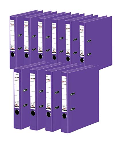 Original Falken 10er Pack Chromocolor Premium-Ordner. Made in Germany. Kunststoffbezug außen und innen 5 cm breit DIN A4 violett Ringordner Aktenordner Briefordner Büroordner Plastikordner Original Falken 10er Pack Chromocolor Premium-Ordner. Made in Germany. Kunststoffbezug außen und innen 5 cm breit DIN A4 violett Ringordner Aktenordner Briefordner Büroordner Plastikordner von FALKEN