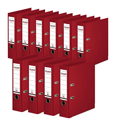 Original Falken 10er Pack Chromocolor Premium-Ordner. Made in Germany. Kunststoffbezug außen und innen 8 cm breit DIN A4 bordeaux Ringordner Aktenordner Briefordner Büroordner Plastikordner Original Falken 10er Pack Chromocolor Premium-Ordner. Made in Germany. Kunststoffbezug außen und innen 8 cm breit DIN A4 bordeaux Ringordner Aktenordner Briefordner Büroordner Plastikordner von FALKEN
