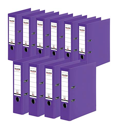 Original Falken 10er Pack Chromocolor Premium-Ordner. Made in Germany. Kunststoffbezug außen und innen 8 cm breit DIN A4 violett Ringordner Aktenordner Briefordner Büroordner Plastikordner Original Falken 10er Pack Chromocolor Premium-Ordner. Made in Germany. Kunststoffbezug außen und innen 8 cm breit DIN A4 violett Ringordner Aktenordner Briefordner Büroordner Plastikordner von FALKEN