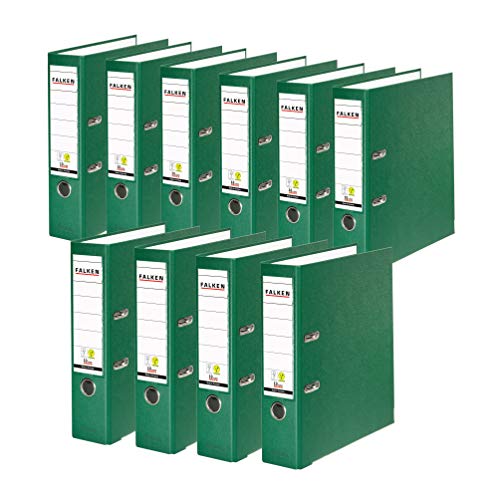 Original Falken 10er Pack PP-Color Kunststoff-Ordner. Made in Germany. 8 cm breit DIN A4 grün Vegan Ringordner Aktenordner Briefordner Büroordner Plastikordner Schlitzordner Original Falken 10er Pack PP-Color Kunststoff-Ordner. Made in Germany. 8 cm breit DIN A4 grün Vegan Ringordner Aktenordner Briefordner Büroordner Plastikordner Schlitzordner von FALKEN