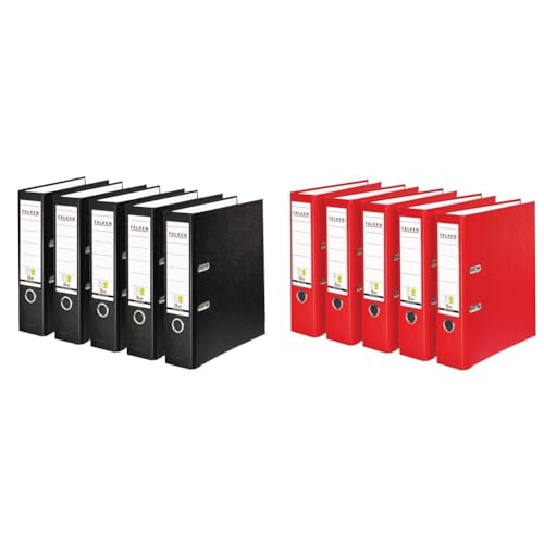 Original Falken 10er Pack PP-Color Kunststoff-Ordner. Made in Germany. 8 cm breit DIN A4 schwarz rot Vegan Ringordner Aktenordner Briefordner Büroordner Plastikordner Schlitzordner Original Falken 10er Pack PP-Color Kunststoff-Ordner. Made in Germany. 8 cm breit DIN A4 schwarz rot Vegan Ringordner Aktenordner Briefordner Büroordner Plastikordner Schlitzordner von FALKEN