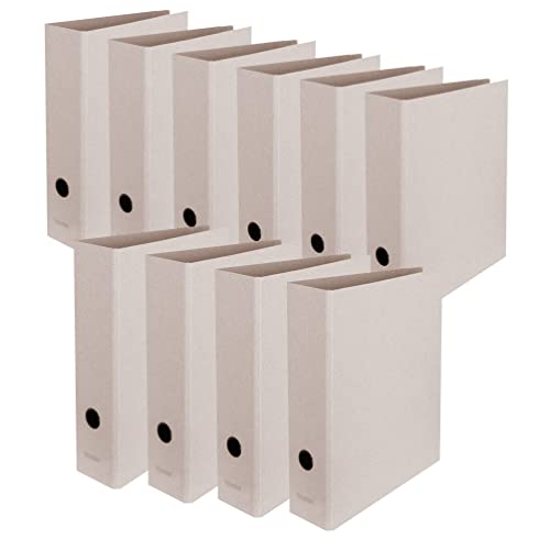Original Falken 10er Pack Vegan-Ordner Pure Raw. Made in Germany. 8 cm breit DIN A4 Grau naturbelassen puristisch umweltfreundlich Öko Aktenordner Briefordner Büroordner Pappordner Schlitzordner Original Falken 10er Pack Vegan-Ordner Pure Raw. Made in Germany. 8 cm breit DIN A4 Grau naturbelassen puristisch umweltfreundlich Öko Aktenordner Briefordner Büroordner Pappordner Schlitzordner von FALKEN