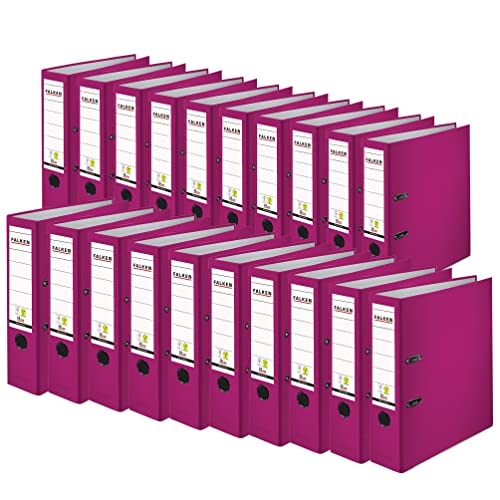 Original Falken 20er Pack PP-Color Kunststoff-Ordner. Made in Germany. 8 cm breit DIN A4 brombeere Ringordner Vegan Aktenordner Briefordner Büroordner Plastikordner Schlitzordner Original Falken 20er Pack PP-Color Kunststoff-Ordner. Made in Germany. 8 cm breit DIN A4 brombeere Ringordner Vegan Aktenordner Briefordner Büroordner Plastikordner Schlitzordner von FALKEN