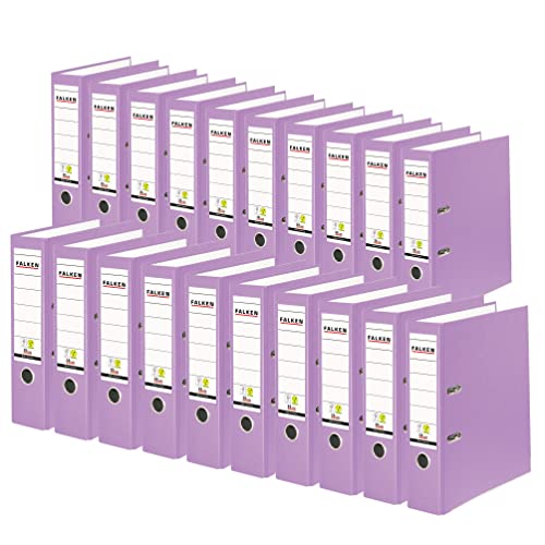 Original Falken 20er Pack PP-Color Kunststoff-Ordner. Made in Germany. 8 cm breit DIN A4 flieder Ringordner Vegan Aktenordner Briefordner Büroordner Plastikordner Schlitzordner Original Falken 20er Pack PP-Color Kunststoff-Ordner. Made in Germany. 8 cm breit DIN A4 flieder Ringordner Vegan Aktenordner Briefordner Büroordner Plastikordner Schlitzordner von FALKEN