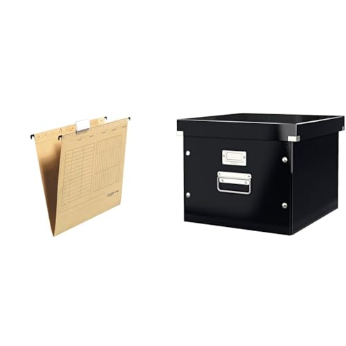 Original Falken 25er Pack Hängemappe UniReg & Leitz Click & Store Ablage- und Transportbox für Hängeregistratur, A4, schwarz, 60460095 Original Falken 25er Pack Hängemappe UniReg & Leitz Click & Store Ablage- und Transportbox für Hängeregistratur, A4, schwarz, 60460095 von FALKEN