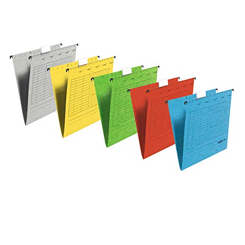 Original Falken 25er Pack Hängemappe UniReg. Made in Germany. Aus Recycling-Karton für DIN A4 seitlich offen farbig sortiert Blauer Engel ideal für die lose Blatt-Ablage im Büro und der Behörde Original Falken 25er Pack Hängemappe UniReg. Made in Germany. Aus Recycling-Karton für DIN A4 seitlich offen farbig sortiert Blauer Engel ideal für die lose Blatt-Ablage im Büro und der Behörde von FALKEN