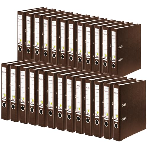 Original Falken 25er Pack PP-Color Kunststoff-Ordner. Made in Germany. 5 cm schmal DIN A4 Braun Ringordner Vegan Aktenordner Briefordner Büroordner Plastikordner Schlitzordner Original Falken 25er Pack PP-Color Kunststoff-Ordner. Made in Germany. 5 cm schmal DIN A4 Braun Ringordner Vegan Aktenordner Briefordner Büroordner Plastikordner Schlitzordner von FALKEN