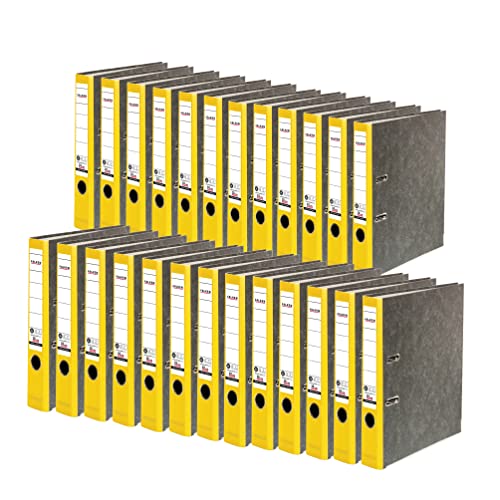 Original Falken 25er Pack Recycling-Ordner Wolkenmarmor. Made in Germany. 5 cm schmal DIN A4 gelber Rücken Ringordner Aktenordner Briefordner Büroordner Pappordner CO2-Neutral Blauer Engel Original Falken 25er Pack Recycling-Ordner Wolkenmarmor. Made in Germany. 5 cm schmal DIN A4 gelber Rücken Ringordner Aktenordner Briefordner Büroordner Pappordner CO2-Neutral Blauer Engel von FALKEN
