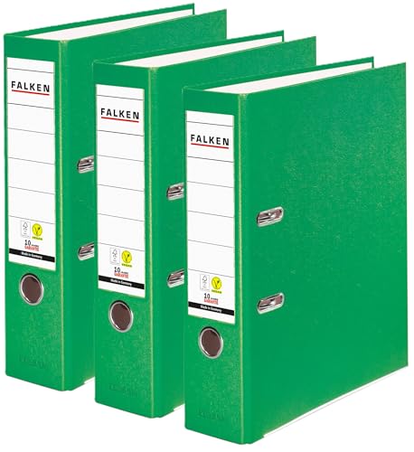Original Falken 3er Pack PP-Color Ordner. Made in Germany. 8 cm breit DIN A4 Hellgrün Vegan Kunststoff-Ordner Ringordner Aktenordner Briefordner Büroordner Plastikordner Schlitzordner Original Falken 3er Pack PP-Color Ordner. Made in Germany. 8 cm breit DIN A4 Hellgrün Vegan Kunststoff-Ordner Ringordner Aktenordner Briefordner Büroordner Plastikordner Schlitzordner von FALKEN