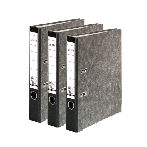 Original Falken 3er Pack Recycling-Ordner Wolkenmarmor. Made in Germany. 5 cm breit DIN A4 schwarzer Rücken Ringordner Aktenordner Briefordner Büroordner Pappordner CO2-Neutral Blauer Engel Original Falken 3er Pack Recycling-Ordner Wolkenmarmor. Made in Germany. 5 cm breit DIN A4 schwarzer Rücken Ringordner Aktenordner Briefordner Büroordner Pappordner CO2-Neutral Blauer Engel von FALKEN