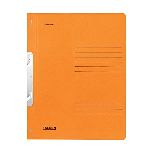 Original Falken 50er Pack Einhakhefter. Made in Germany. Aus Recycling-Karton mit ganzem Vorderdeckel und kfm. Heftung für DIN A4 orange Hefter Sammelmappe Dokumentenmappe Original Falken 50er Pack Einhakhefter. Made in Germany. Aus Recycling-Karton mit ganzem Vorderdeckel und kfm. Heftung für DIN A4 orange Hefter Sammelmappe Dokumentenmappe von FALKEN
