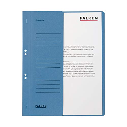 Original Falken 50er Pack Ösenhefter. Made in Germany. Aus Recycling-Karton mit halbem Vorderdeckel und Behördenheftung für DIN A4 blau Hefter Sammelmappe Blauer Engel Original Falken 50er Pack Ösenhefter. Made in Germany. Aus Recycling-Karton mit halbem Vorderdeckel und Behördenheftung für DIN A4 blau Hefter Sammelmappe Blauer Engel von FALKEN