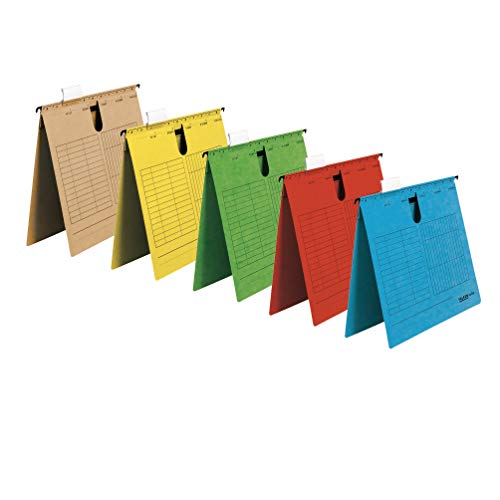 Original Falken 5er Pack Hängehefter UniReg. Made in Germany. Kaufmännische Heftung, aus Recycling-Karton DIN A4 farbig sortiert Blauer Engel ideal für die lose Blatt-Ablage im Büro und der Behörde Original Falken 5er Pack Hängehefter UniReg. Made in Germany. Kaufmännische Heftung, aus Recycling-Karton DIN A4 farbig sortiert Blauer Engel ideal für die lose Blatt-Ablage im Büro und der Behörde von FALKEN