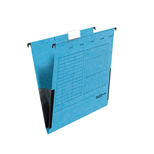 Original Falken 5er Pack Hängetasche UniReg. Made in Germany. Aus Recycling-Karton für DIN A4 mit Leinenfröschen blau Blauer Engel ideal für die lose Blatt-Ablage im Büro und der Behörde Original Falken 5er Pack Hängetasche UniReg. Made in Germany. Aus Recycling-Karton für DIN A4 mit Leinenfröschen blau Blauer Engel ideal für die lose Blatt-Ablage im Büro und der Behörde von FALKEN