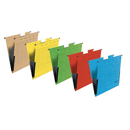 Original Falken 5er Pack Hängetasche UniReg. Made in Germany. Aus Recycling-Karton für DIN A4 mit Leinenfröschen farbig sortiert Blauer Engel ideal für die lose Blatt-Ablage im Büro und der Behörde Original Falken 5er Pack Hängetasche UniReg. Made in Germany. Aus Recycling-Karton für DIN A4 mit Leinenfröschen farbig sortiert Blauer Engel ideal für die lose Blatt-Ablage im Büro und der Behörde von FALKEN