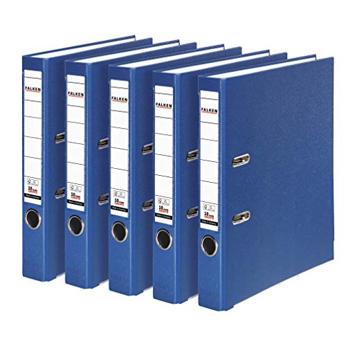 Original Falken 5er Pack PP-Color Kunststoff-Ordner. Made in Germany. 5 cm schmal DIN A4 blau Vegan Ringordner Aktenordner Briefordner Büroordner Plastikordner Schlitzordner Original Falken 5er Pack PP-Color Kunststoff-Ordner. Made in Germany. 5 cm schmal DIN A4 blau Vegan Ringordner Aktenordner Briefordner Büroordner Plastikordner Schlitzordner von FALKEN