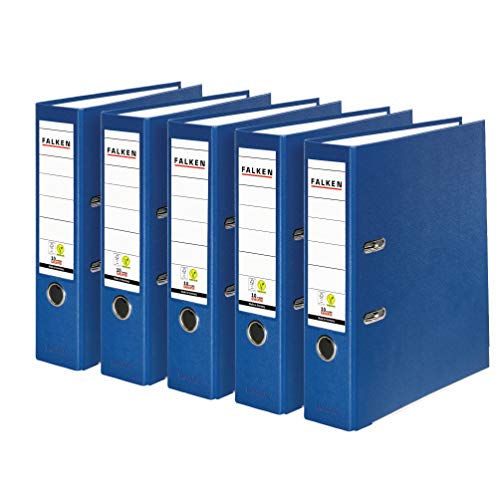 Original Falken 5er Pack PP-Color Kunststoff-Ordner. Made in Germany. 8 cm breit DIN A4 blau Vegan Ringordner Aktenordner Briefordner Büroordner Plastikordner Schlitzordner Original Falken 5er Pack PP-Color Kunststoff-Ordner. Made in Germany. 8 cm breit DIN A4 blau Vegan Ringordner Aktenordner Briefordner Büroordner Plastikordner Schlitzordner von FALKEN