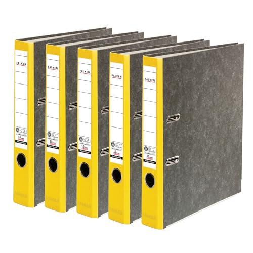 Original Falken 5er Pack Recycling-Ordner Wolkenmarmor. Made in Germany. 5 cm schmal DIN A4 gelber Rücken Ringordner Aktenordner Briefordner Büroordner Pappordner CO2-Neutral Blauer Engel Original Falken 5er Pack Recycling-Ordner Wolkenmarmor. Made in Germany. 5 cm schmal DIN A4 gelber Rücken Ringordner Aktenordner Briefordner Büroordner Pappordner CO2-Neutral Blauer Engel von FALKEN