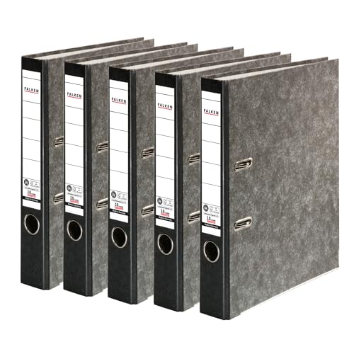Original Falken 5er Pack Recycling-Ordner Wolkenmarmor. Made in Germany. 5 cm schmal DIN A4 schwarzer Rücken Ringordner Aktenordner Briefordner Büroordner Pappordner CO2-Neutral Blauer Engel Original Falken 5er Pack Recycling-Ordner Wolkenmarmor. Made in Germany. 5 cm schmal DIN A4 schwarzer Rücken Ringordner Aktenordner Briefordner Büroordner Pappordner CO2-Neutral Blauer Engel von FALKEN