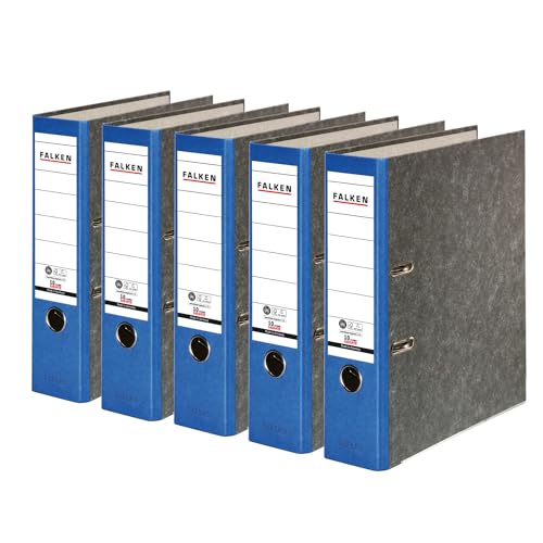 Original Falken 5er Pack Recycling-Ordner Wolkenmarmor. Made in Germany. 8 cm breit DIN A4 blauer Rücken Ringordner Aktenordner Briefordner Büroordner Pappordner CO2-Neutral Blauer Engel Original Falken 5er Pack Recycling-Ordner Wolkenmarmor. Made in Germany. 8 cm breit DIN A4 blauer Rücken Ringordner Aktenordner Briefordner Büroordner Pappordner CO2-Neutral Blauer Engel von FALKEN