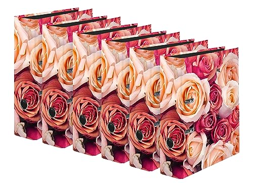 Original Falken 6er Pack Motiv-Ordner Rose. Made in Germany. 8 cm breit DIN A4 Ringordner Aktenordner Briefordner Büroordner Plastikordner Motivordner Original Falken 6er Pack Motiv-Ordner Rose. Made in Germany. 8 cm breit DIN A4 Ringordner Aktenordner Briefordner Büroordner Plastikordner Motivordner von FALKEN