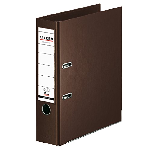 Original Falken Chromocolor Premium-Ordner. Made in Germany. Kunststoffbezug außen und innen 8 cm breit DIN A4 braun Ringordner Aktenordner Briefordner Büroordner Plastikordner Schlitzordner Original Falken Chromocolor Premium-Ordner. Made in Germany. Kunststoffbezug außen und innen 8 cm breit DIN A4 braun Ringordner Aktenordner Briefordner Büroordner Plastikordner Schlitzordner von FALKEN