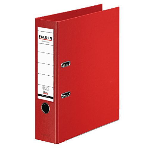 Original Falken Chromocolor Premium-Ordner. Made in Germany. Kunststoffbezug außen und innen 8 cm breit DIN A4 rot Ringordner Aktenordner Briefordner Büroordner Plastikordner Schlitzordner Original Falken Chromocolor Premium-Ordner. Made in Germany. Kunststoffbezug außen und innen 8 cm breit DIN A4 rot Ringordner Aktenordner Briefordner Büroordner Plastikordner Schlitzordner von FALKEN