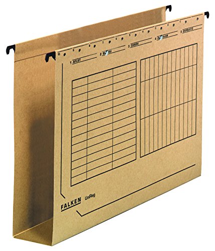 Original Falken Hängesammler UniReg. Made in Germany. Aus Recycling-Karton für DIN A4 Kartonboden 6 cm braun Blauer Engel Schrank Behörde für die lose Blatt-Ablage im Büro und der Behörde Original Falken Hängesammler UniReg. Made in Germany. Aus Recycling-Karton für DIN A4 Kartonboden 6 cm braun Blauer Engel Schrank Behörde für die lose Blatt-Ablage im Büro und der Behörde von FALKEN