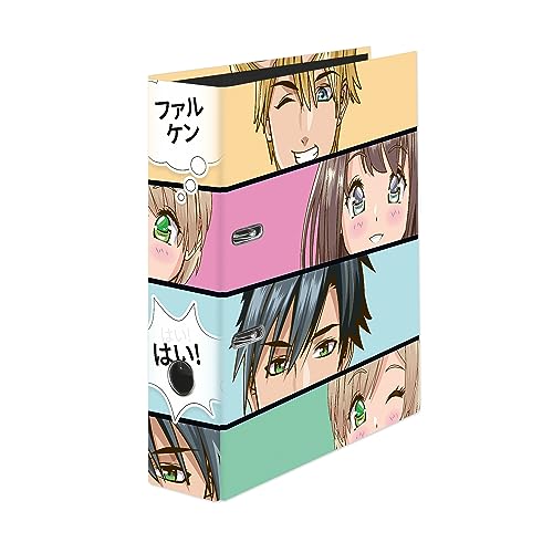 Original Falken Motiv-Ordner Manga Faces. Made in Germany. 8 cm breit DIN A4 Ringordner Aktenordner Briefordner Büroordner Plastikordner Schlitzordner Original Falken Motiv-Ordner Manga Faces. Made in Germany. 8 cm breit DIN A4 Ringordner Aktenordner Briefordner Büroordner Plastikordner Schlitzordner von FALKEN