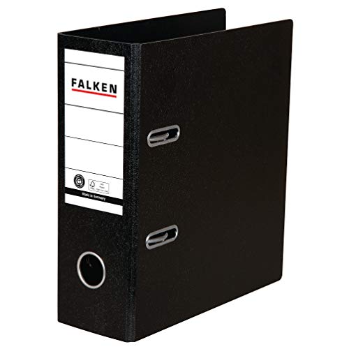 Original Falken Ordner Sonderformat Hartpappe. Made in Germany. 8 cm breit DIN A5 hoch schwarz Rezepte Ringordner Aktenordner Briefordner Büroordner Pappordner Schlitzordner Blauer Engel Original Falken Ordner Sonderformat Hartpappe. Made in Germany. 8 cm breit DIN A5 hoch schwarz Rezepte Ringordner Aktenordner Briefordner Büroordner Pappordner Schlitzordner Blauer Engel von FALKEN