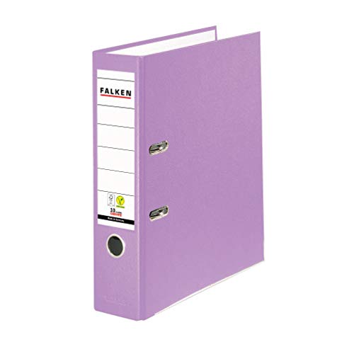 Original Falken PP-Color Kunststoff-Ordner. Made in Germany. 8 cm breit DIN A4 flieder Ringordner Vegan Aktenordner Briefordner Büroordner Plastikordner Schlitzordner Original Falken PP-Color Kunststoff-Ordner. Made in Germany. 8 cm breit DIN A4 flieder Ringordner Vegan Aktenordner Briefordner Büroordner Plastikordner Schlitzordner von FALKEN