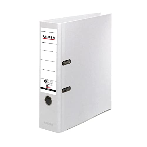 Original Falken Recycolor Umwelt-Ordner Öko. Made in Germany. Farbiger Papierbezug außen 8 cm breit DIN A4 weiß Ringordner Aktenordner Briefordner Büroordner Pappordner CO2-Neutral Blauer Engel Original Falken Recycolor Umwelt-Ordner Öko. Made in Germany. Farbiger Papierbezug außen 8 cm breit DIN A4 weiß Ringordner Aktenordner Briefordner Büroordner Pappordner CO2-Neutral Blauer Engel von FALKEN