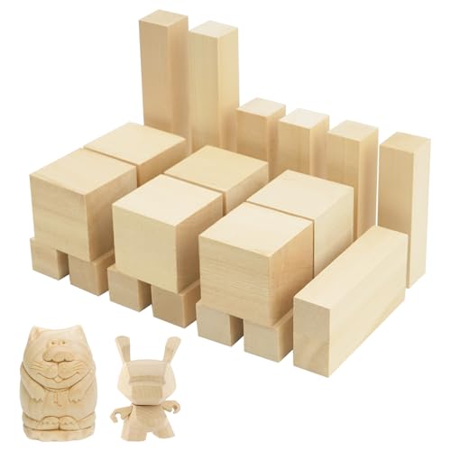 FALSKT 20 Stück Holzblöcke zum Schnitzen 3 Größen Schnitzholz Linde Lindenholz Zum Schnitzen Linde Basswood zum Holzschnitzen Holzblock Schnitzset Balsa Holzblöcke für Kinder Erwachsene DIY FALSKT 20 Stück Holzblöcke zum Schnitzen 3 Größen Schnitzholz Linde Lindenholz Zum Schnitzen Linde Basswood zum Holzschnitzen Holzblock Schnitzset Balsa Holzblöcke für Kinder Erwachsene DIY von FALSKT