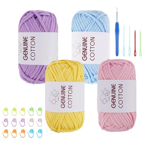 FALSKT Grobes Garn zum Häkeln 4x50g Häkelgarn für Anfänger Clolor 42 FALSKT Grobes Garn zum Häkeln 4x50g Häkelgarn für Anfänger Clolor 42 von FALSKT