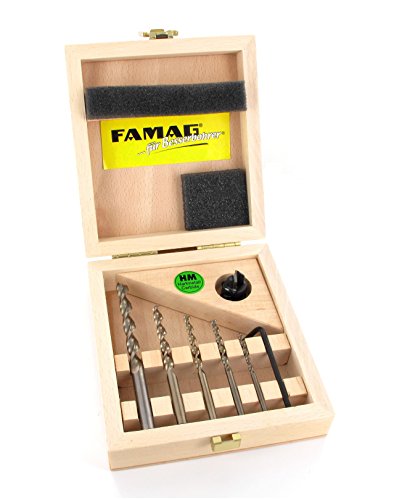 FAMAG Vario-Set Aufstecksenker HM 90° + Holzspiralbohrer 1594 3,4,5,6,8mm von FAMAG