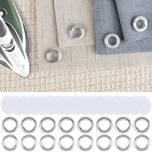 200 Stück Ösen Bügelflicken, 20mm Aufbügelbar Ösenpatch Mit 40 Ösen, Zur Verstärkung Oder Reparatur Bei Ausgerissenen Ösen 200 Stück Ösen Bügelflicken, 20mm Aufbügelbar Ösenpatch Mit 40 Ösen, Zur Verstärkung Oder Reparatur Bei Ausgerissenen Ösen von FAMCUCHE