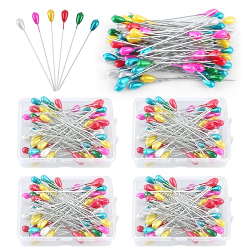 320 Stück Stecknadeln mit Kopf, 55mm Stecknadeln Lang mit Kasten, Bunt Stecknadeln Nähen Zubehör für Basteln Nähen Craft Jewelry Komponenten Dekoration 320 Stück Stecknadeln mit Kopf, 55mm Stecknadeln Lang mit Kasten, Bunt Stecknadeln Nähen Zubehör für Basteln Nähen Craft Jewelry Komponenten Dekoration von FAMCUCHE